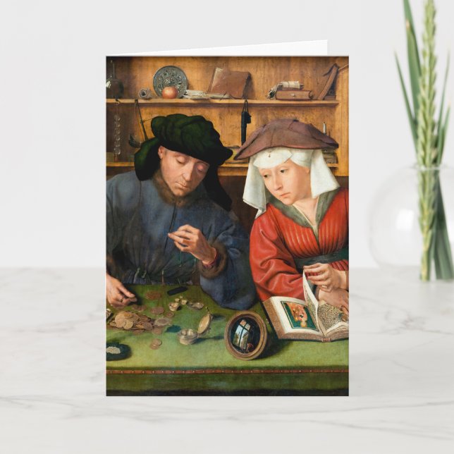 Quentin Matsys - Moneylender och hans fru Kort (Framsida)