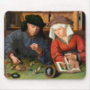 Quentin Matsys - Moneylender och hans fru Musmatta