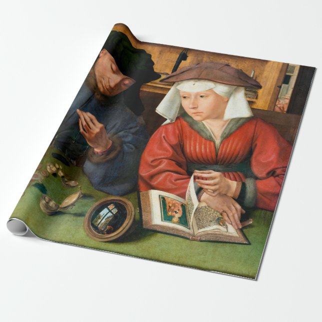 Quentin Matsys - Moneylender och hans fru Presentpapper (Utrullad)