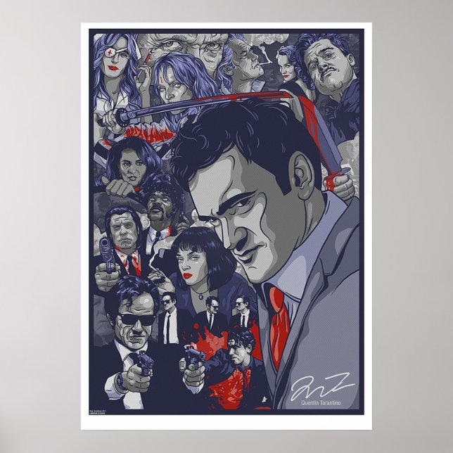 Quentin Tarantino Filmography Poster (Framsidan)