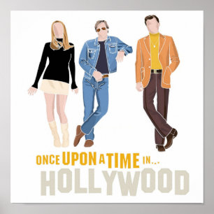 Quentin Tarantino Gång vid en tidpunkt i Hollywood Poster