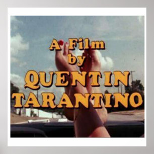 QUENTIN TARANTINO MOVIE DIRECTOR POSTER