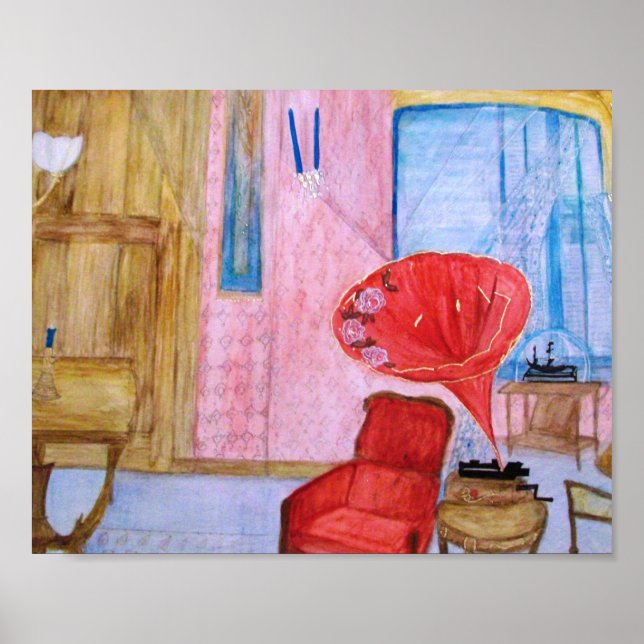 Quentins Lagrar-utskrift för rum 8 x 10 kort Poster (Framsidan)