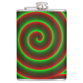 Quer mudar o vermelho? Espiral verde chamativo Fickplunta