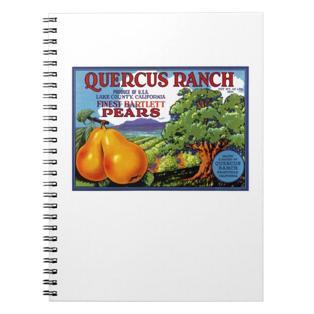 Quercus Ranch Pears Anteckningsbok (Framsidan)