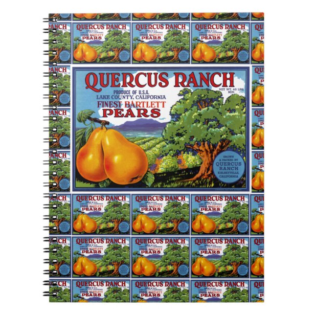 Quercus Ranch Pears-multiprint Anteckningsbok (Framsidan)