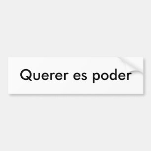 Querer es poder bildekal