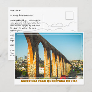 Querétaro Mexico Aquuppfot Vykort
