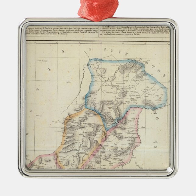 Queretaro Mexico Julgransprydnad Metall (Framsidan)