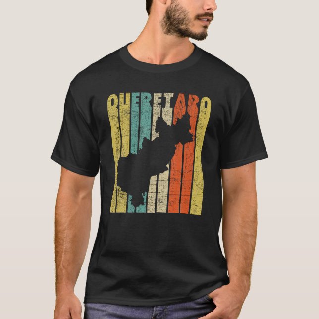 Queretaro Mexico Retro Vintage T Shirt (Framsida)