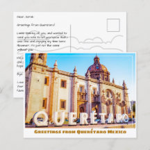 Querétaro Mexico Sign and Church