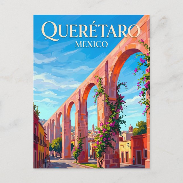 Querétaro Mexico stad Vykort (Framsida)