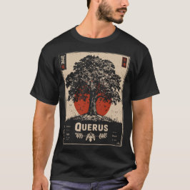 Querus Oak Träd Ancient Forest Wisdom Design T Shirt
