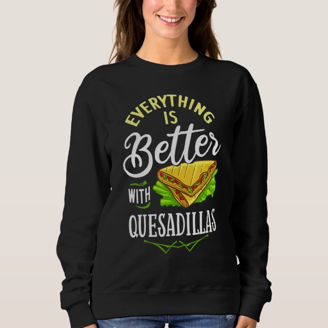 Quesadilla Cheese Maker Vegan Sauce T Shirt (Framsida)