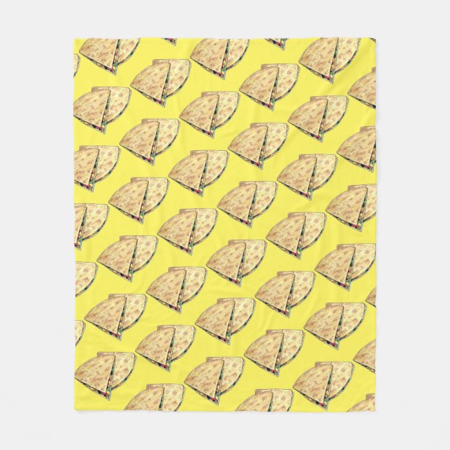 Quesadilla Mexican Food Restaurant Appetizer Fleecefilt (Framsidan)