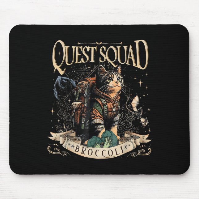 Quest Fantasy Squad Broccoli Kitten Funny Cat Musmatta (Framsidan)