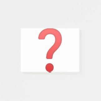 Question Mark Post-it Block