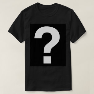 Question markerar t shirt
