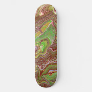 Questions 1 Wild Green Maroon Skateboard Deck