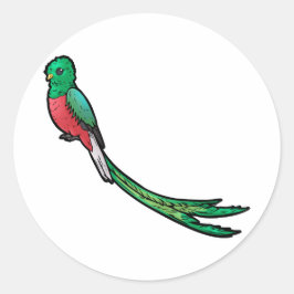 Quetzal Runt Klistermärke