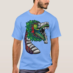 Quetzalcoatl Ancient Aztec Feaftar Serpent Mayan T Shirt