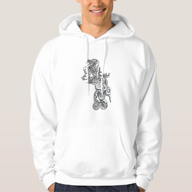 Quetzalcoatl Aztec Art Hoodie (Framsida)
