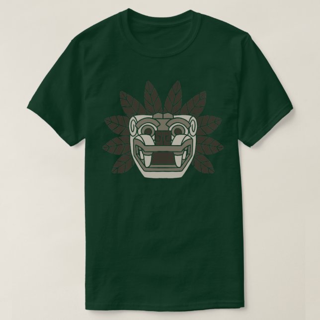 Quetzalcoatl Aztec Feasted Serpent Mayan Inca to T Shirt (Design framsida)