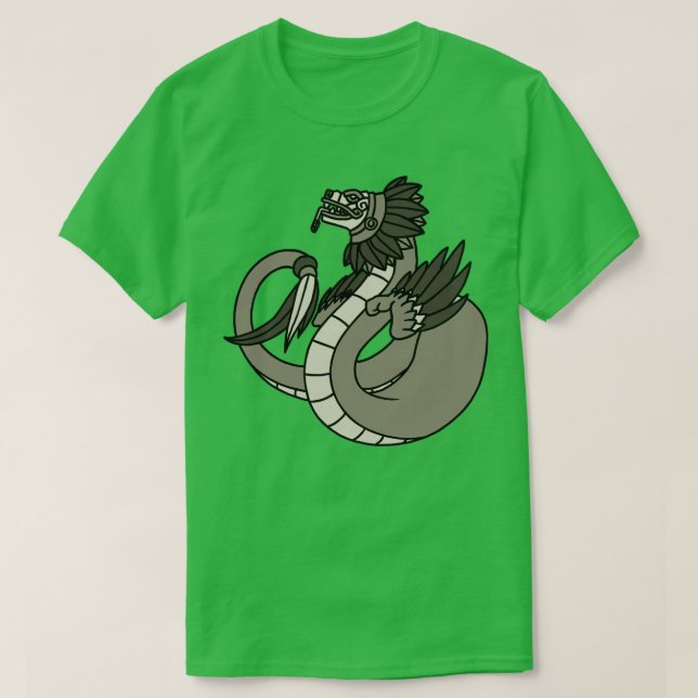 Quetzalcoatl Aztec Feasted Serpent Mayan Inca to T Shirt (Design framsida)