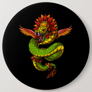 Quetzalcoatl Aztec Gud Knapp