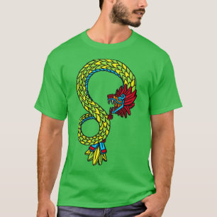 Quetzalcoatl Aztec Mayan Feaftren Serpent Toltec T Shirt