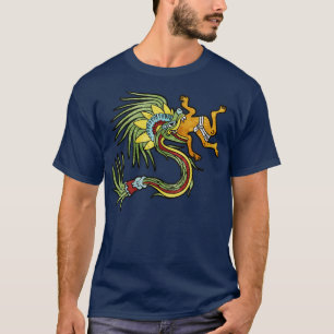 Quetzalcoatl Aztec Mayan Feaftren Serpent Toltec T Shirt