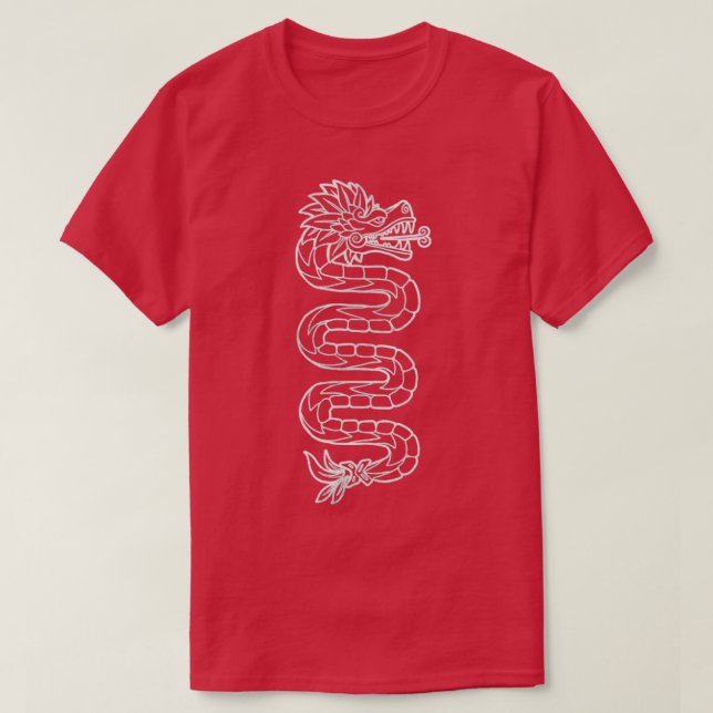 Quetzalcoatl Aztec Mayan Feaftren Serpent Toltec T Shirt (Design framsida)