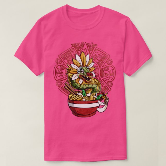 Quetzalcoatl Aztec Serpent Mayan Ramen Noodles Tol T Shirt (Design framsida)