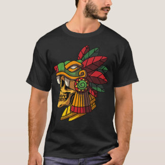 Quetzalcoatl Aztec Skull Mayan Ancient Inca Toltec T Shirt