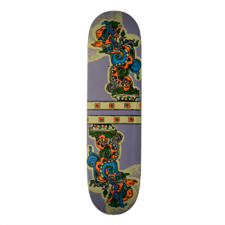 Quetzalcoatl. Aztec Tribal. Skateboard Bräda 20 Cm