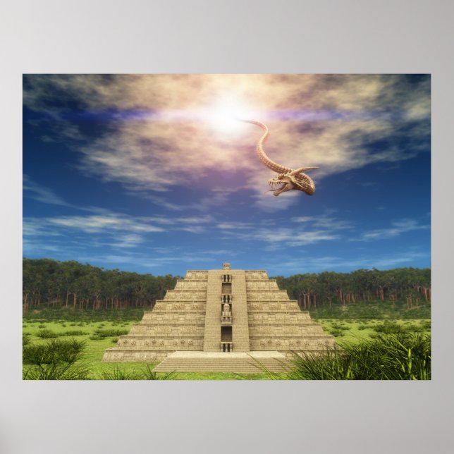 Quetzalcoatl Descending 002 Poster (Framsidan)