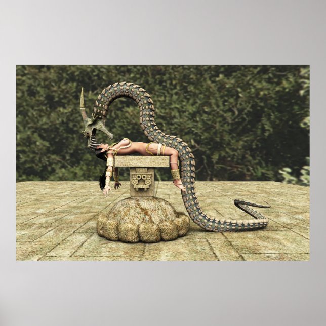 Quetzalcoatl Descending 003 Poster (Framsidan)