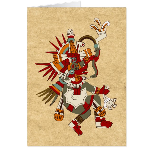 Quetzalcoatl Hälsningskort (Framsidan)