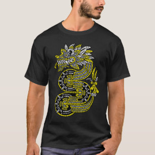 Quetzalcoatl Huichol Sugar Skull Calavera Hallowee T Shirt