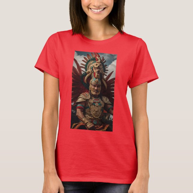 Quetzalcoatl - Mexikanska Aztec Mythology T Shirt (Framsida)