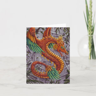Quetzalcoatl-notecard Kort