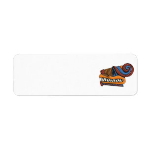Quetzalcoatl returetiketter returadress etikett