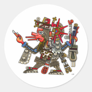 Quetzalcoatl Runt Klistermärke