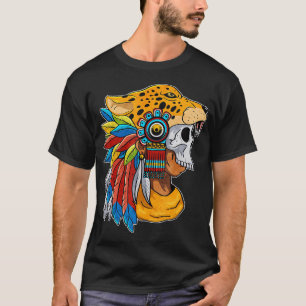 Quetzalcoatl Skull Aztec Warrior Mayan Inca Toltec T Shirt