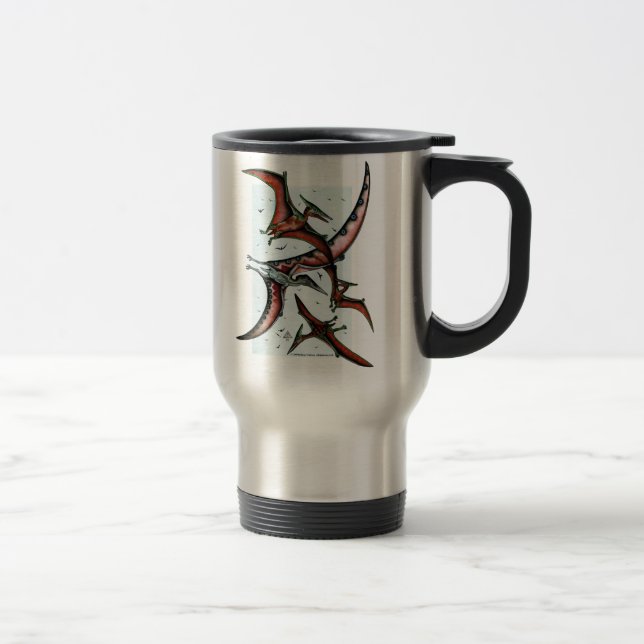 Quetzalcoatlus Bland Pterosaurs Mugg (Höger)
