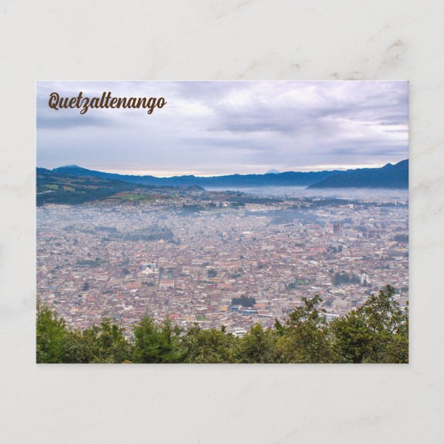 Quetzaltenango, Guatemala, Cerro El Baúl Vykort (Framsida)