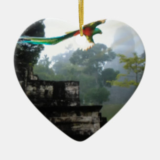 Quetzel i Tikal Julgransprydnad Keramik
