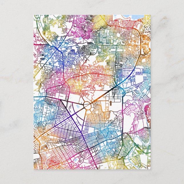 Quezon City Filippinerna Karta Vykort (Framsida)