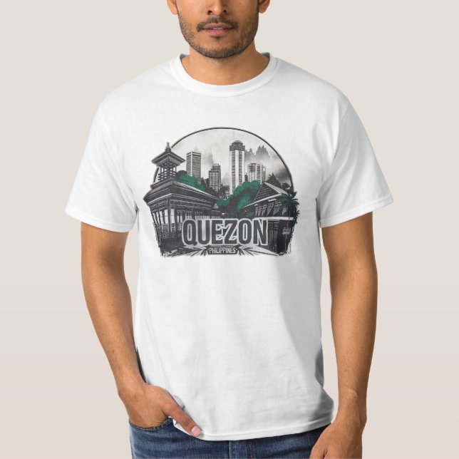 Quezon City Filippinerna T Shirt (Framsida)
