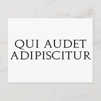 Qui Audet Adipiscitur Vykort